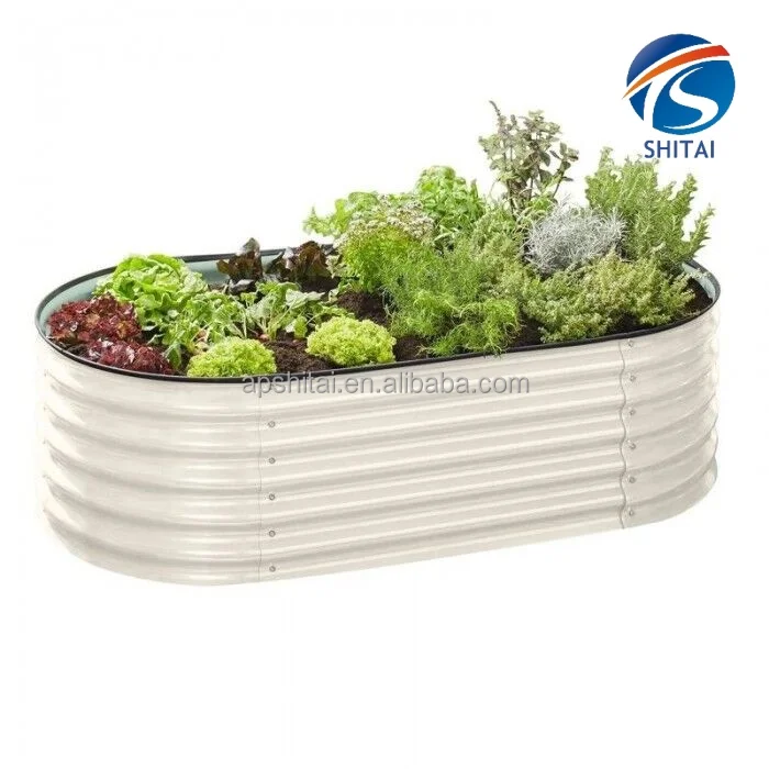 Eco-friendly metal raised garden bed new design planter box outdoor backyard garden grow beds for vegetables flowers