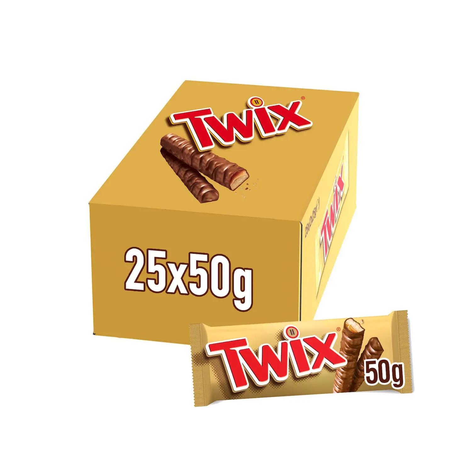 Original Chocolate Twix Biscuit Bars 50g 75g High Quality Twix Chocolate for sale
