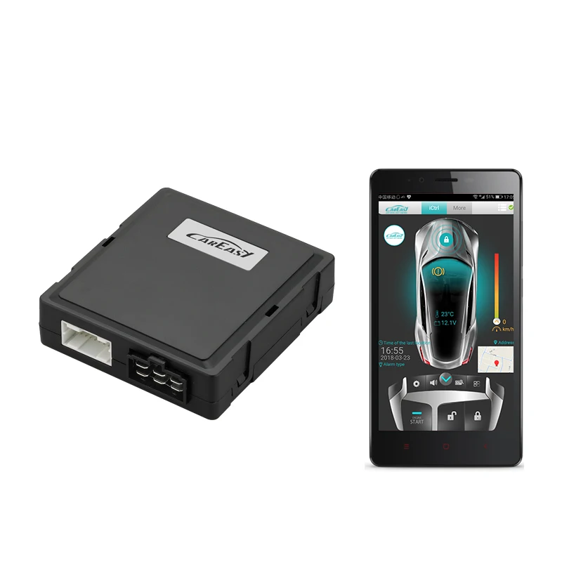 4G GPS/GSM 2 way car alarm and remote starter with speed indication on Smartphone APP during driving