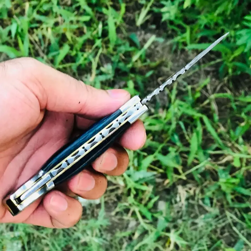 pocket knife stainless steel roller fishing for daily use, outdoor camping pocket folding knives