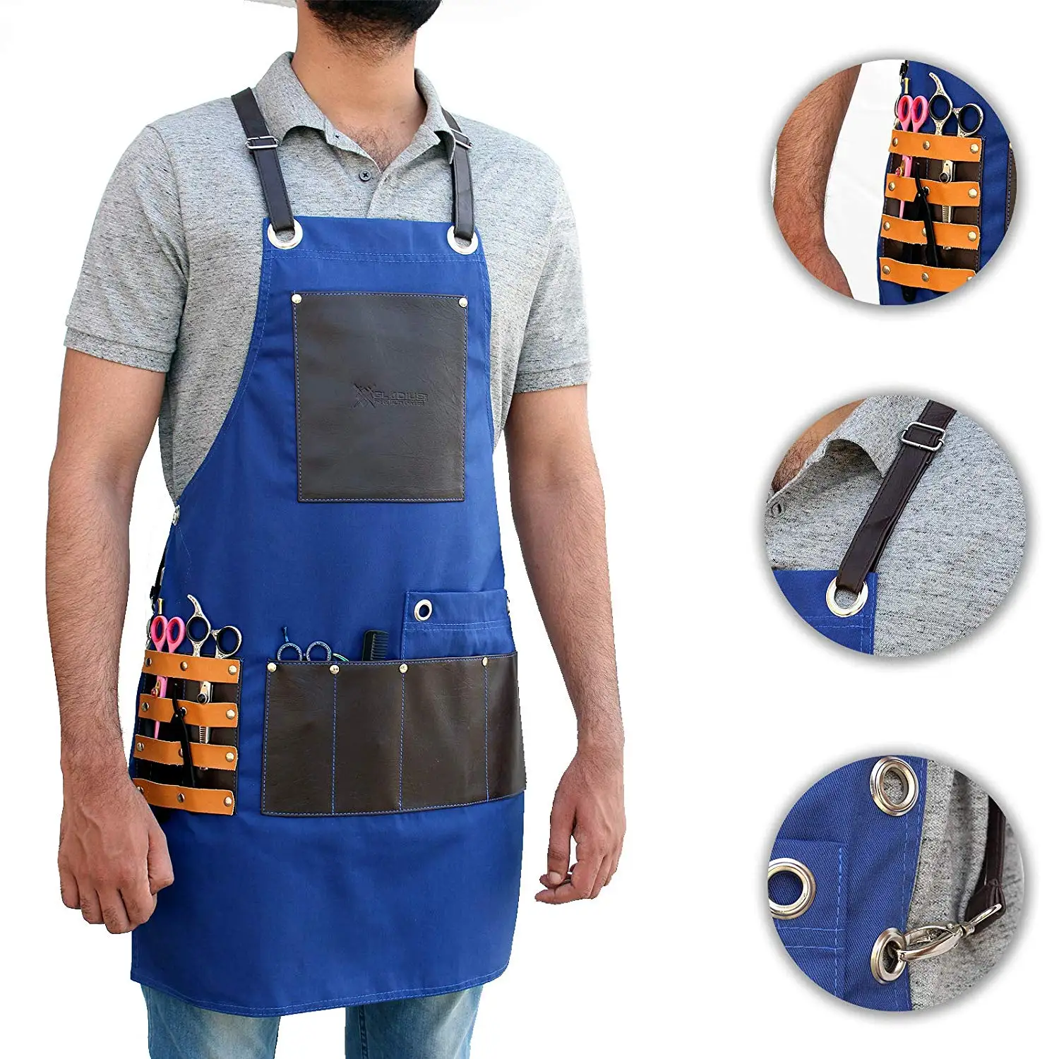 Professional Polyester Waterproof Hair Salon Capes Customized Barber Aprons Hairdressing Cape Custom Satin OEM Logo Time Piece