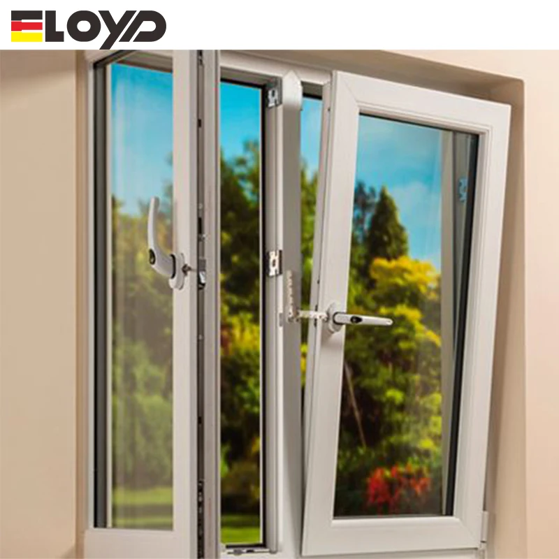 Energy Hurricane impact soundproof tilt and turn window insulation tempered glass aluminum casement windows
