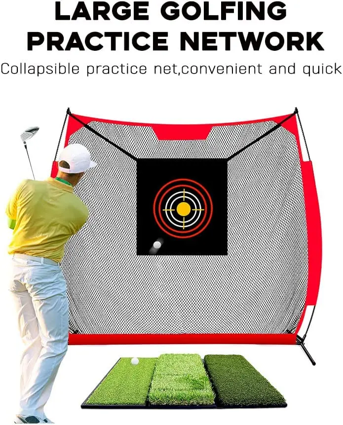 GN11B Mature Lifelike Home Golf Net And Mat, Practice Net Golf, Golf Net Wholesale From China