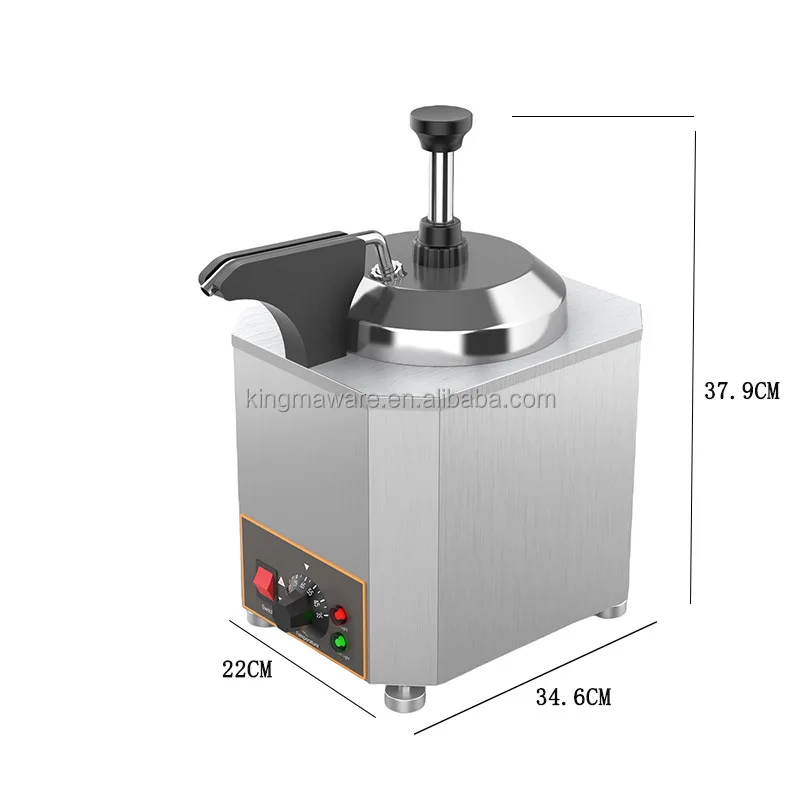 Chocolate Melting Machine cheese sauce warmer dispenser with pump tabletop chocolate tempering machine hot fudge dispenser