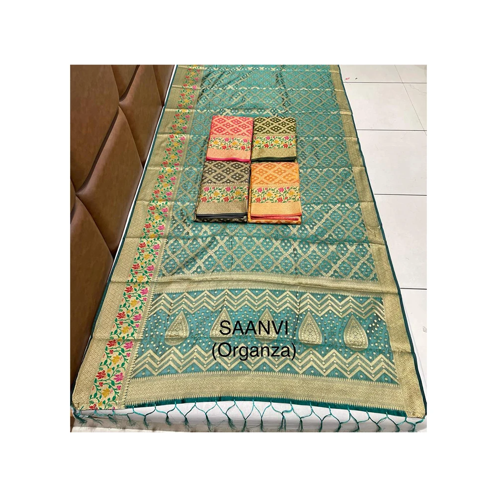 New Arrival Designer Silk Banarasi Saree with Best Price Buy from Indian Supplier