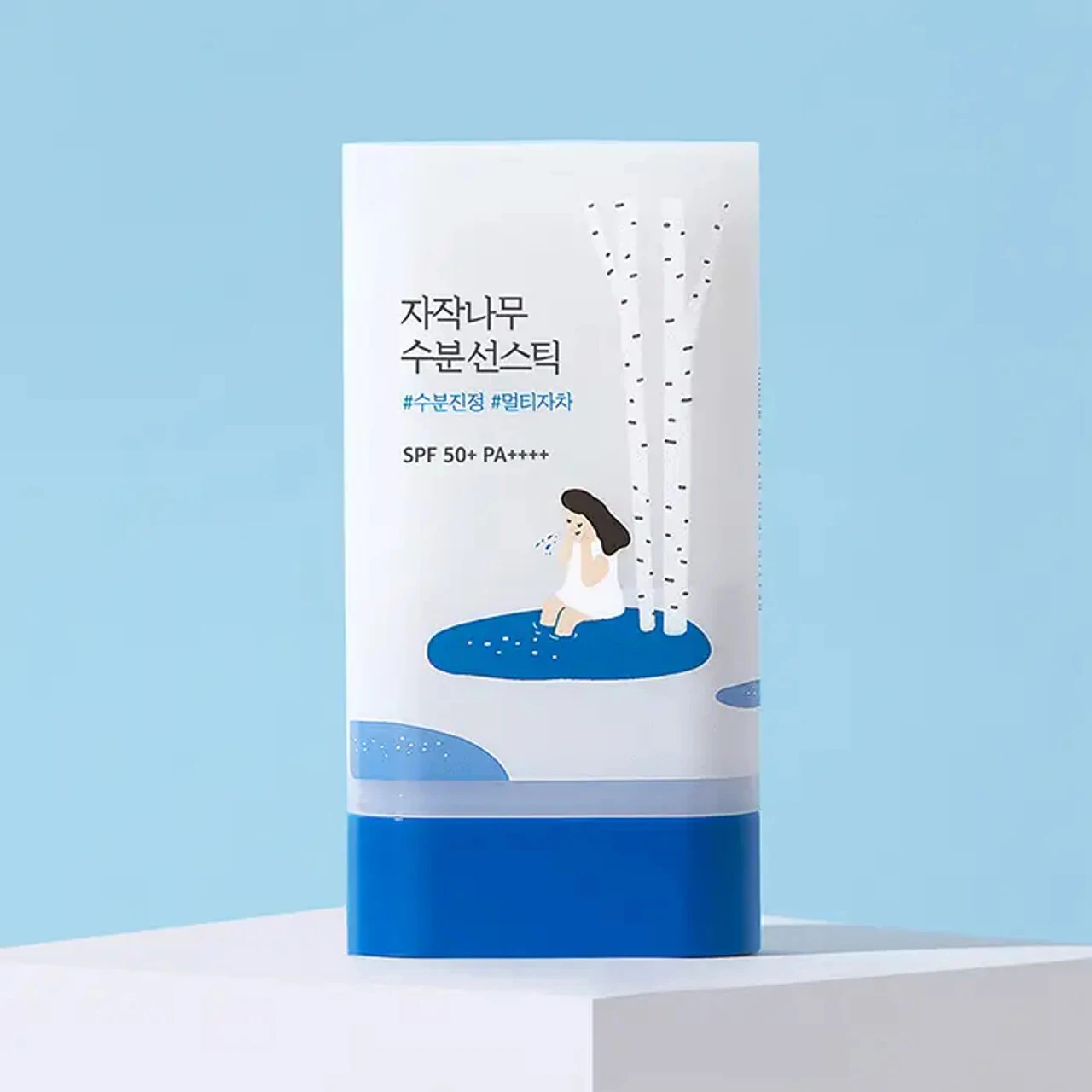 South Korean  Woman Skin Care Products Sunscreen No White Cast ROUND LAB Birch Juice Moisturizing Sun StickSPF50+ PA++++ 19g