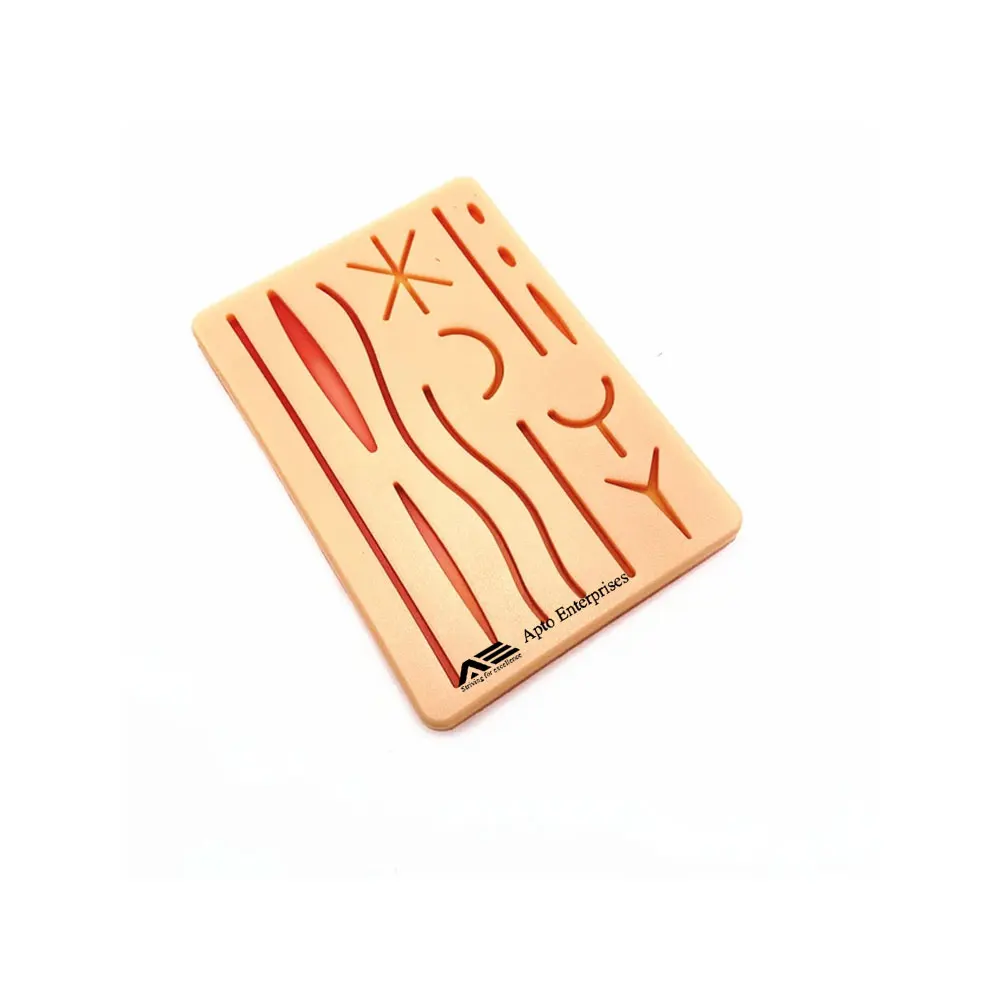 Suturing Training Pad For Doctor Nurse Student Practice Model Wound Silicone Suture Pad Human Traumatic Skin Model
