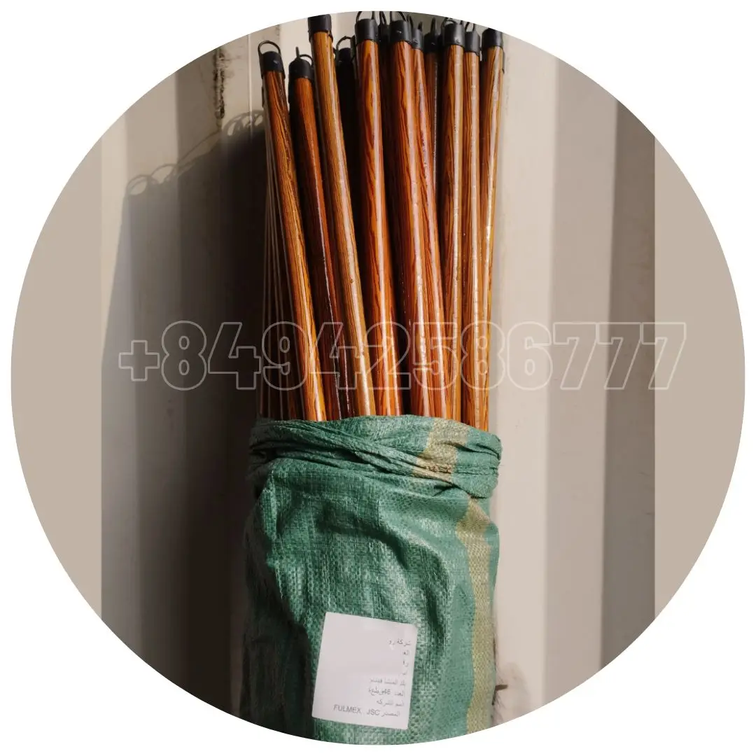 Manufacturer Brooms from Viet nam Cleaning Wooden mop handle broom stick price for sale Size 120cm * 2.2cm