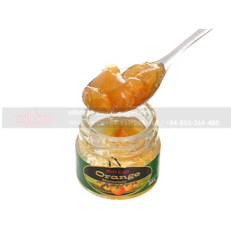 Orange Jam Jar With Lids 30g Light Sweet And Sour Delicious Top Selling In Bulk For Sale At Cheap Price Supplier From Vietnam