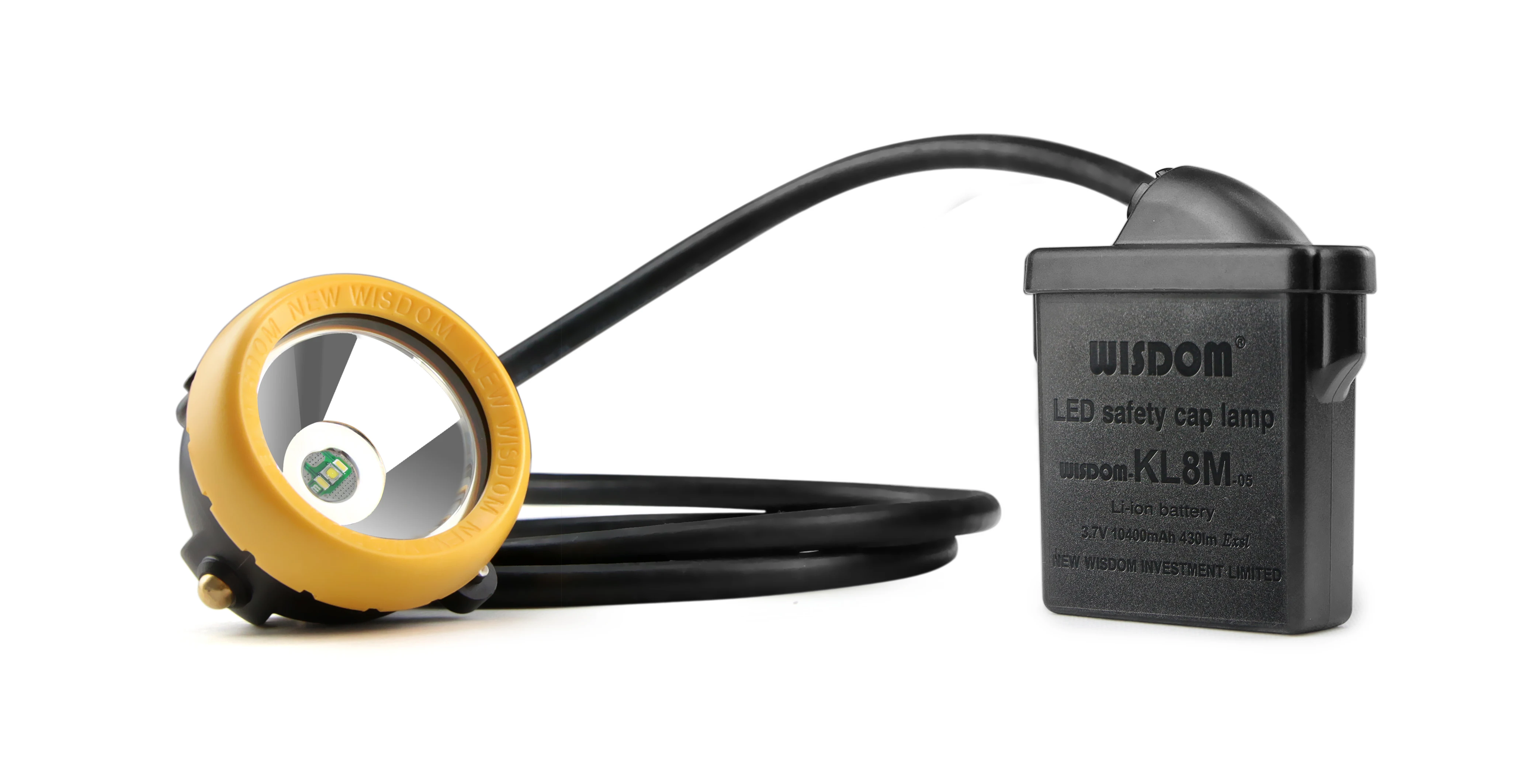 IECEx Explosion-proof Miner Lamp, WISDOM KL8M Mining Cap Lamp 24000 Lux Underground Mine Lights IP68 Water-proof