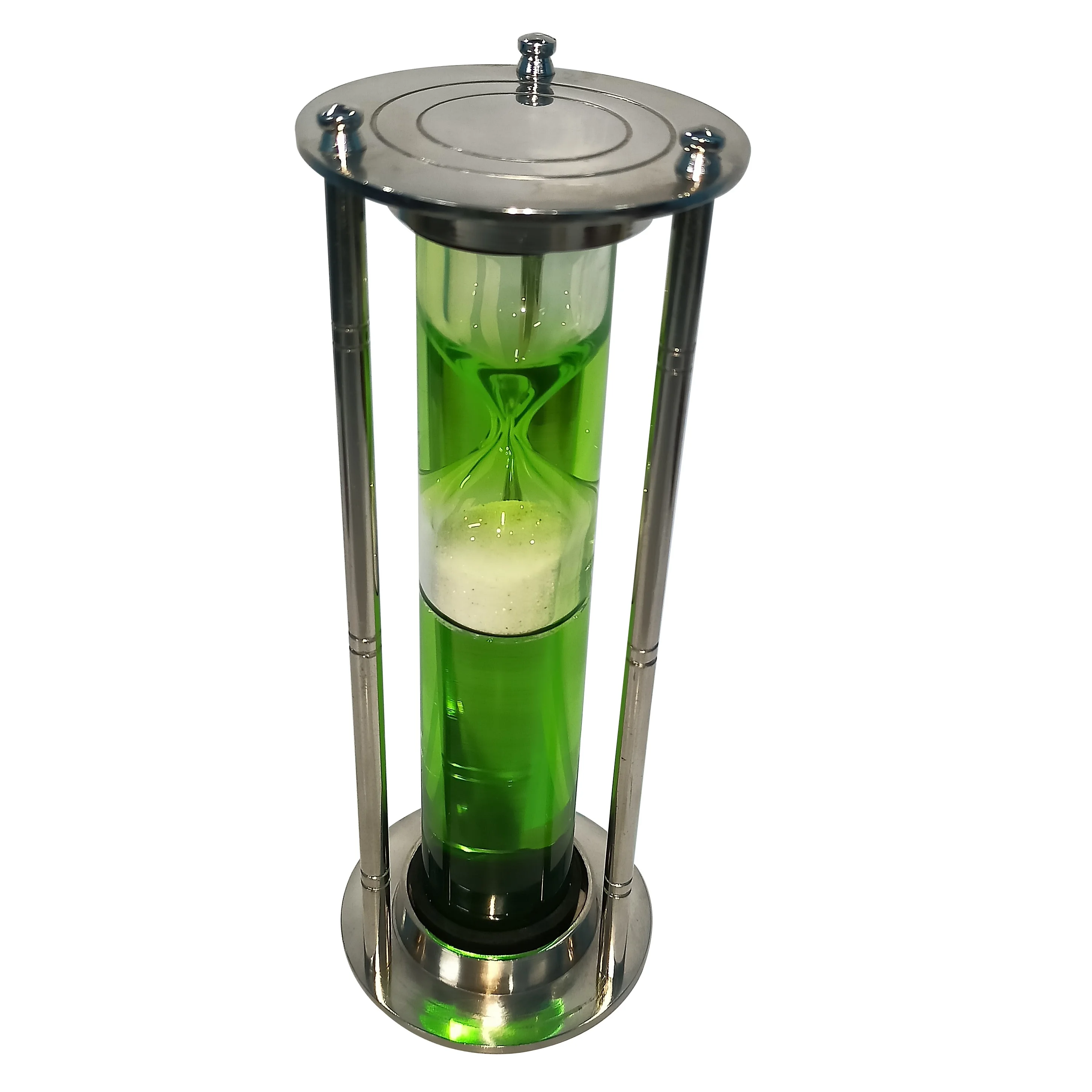 Good Quality Metal Item Table Brass Item Nautical Brass Sand Timer Compass Hourglass With Maritime Promotional Unique Design