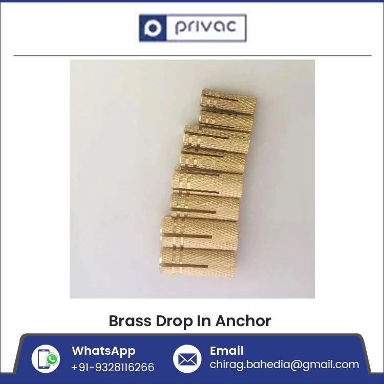 Heavy Duty Brass Collet M8 Brass Drop-in Anchor M8