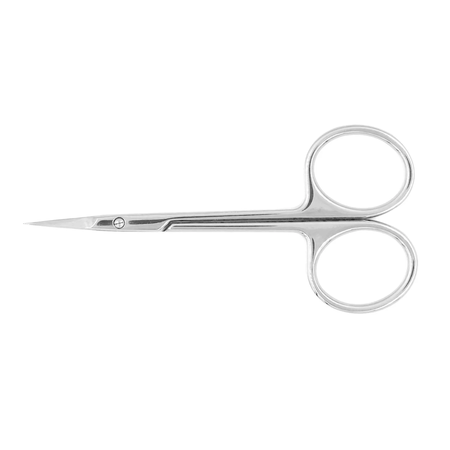 Korean Stainless Steel Nail Cuticle Mirror Polished Finish Scissors Super Sharp Curved Blade Manicure Shears Beauty Instruments
