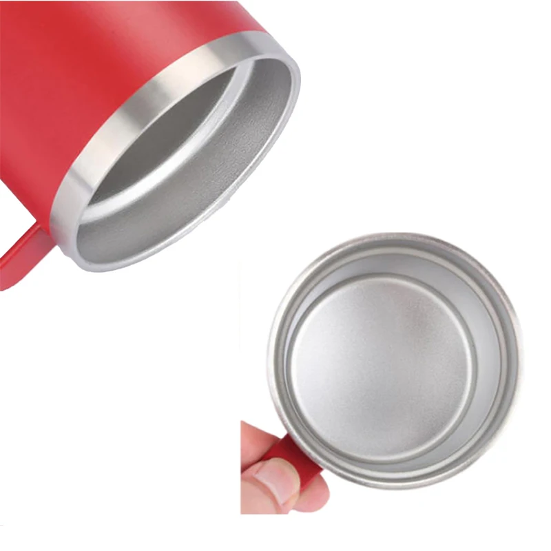 Wholesale BPA Free Stainless Steel Double Walled 12 oz Insulated Vacuum Camping Travel Tea Coffee Mug With Handle