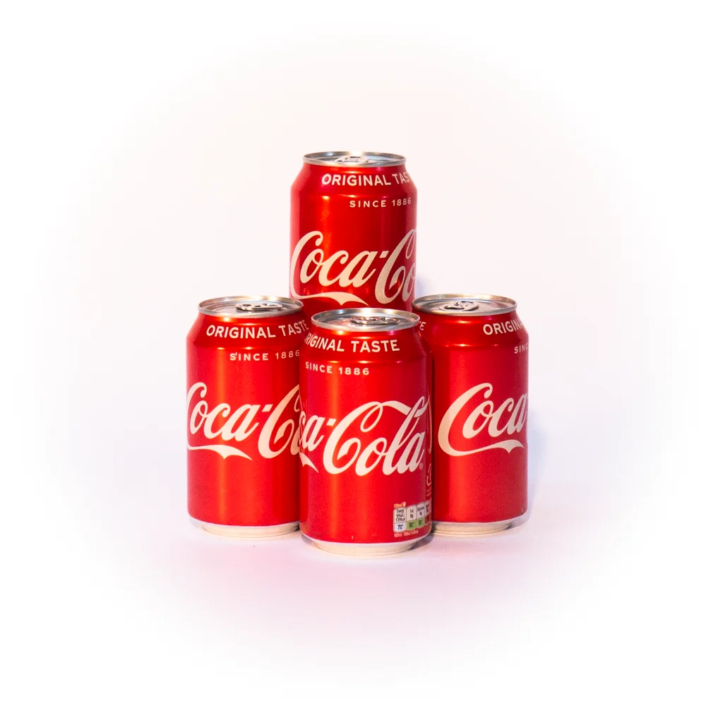 Original Coca Cola 330ml x 24 Cans Soft Drinks with Sweet Coffee Soda Flavors Export Packaged with Primary Ingredient Caffeine