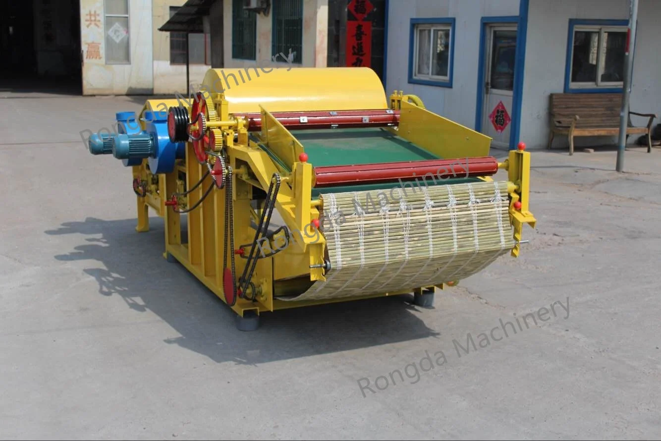 Tear waste cloth used clothing yarn opening into fiber textile waste recycling machine line