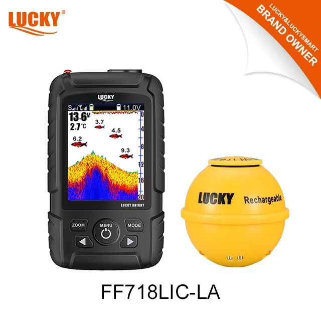Lucky FF718LIC-W 2021 hot sell wireless sonar underwater   fish finder  with a color screen