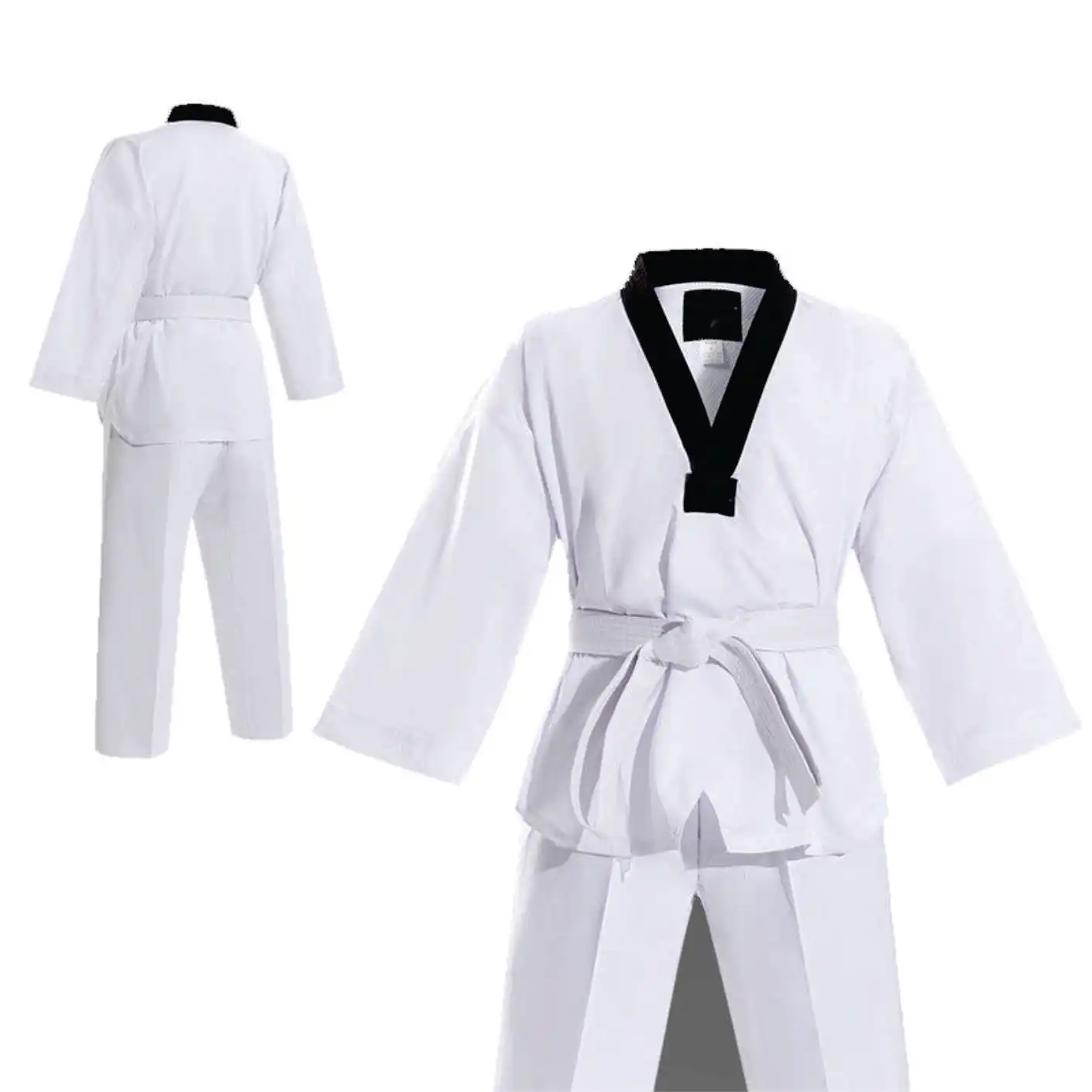 Factory Direct Sale Taekwondo Uniforms Kids Kimono Karate Gi Light Material Martial Arts Taekwondo Uniforms