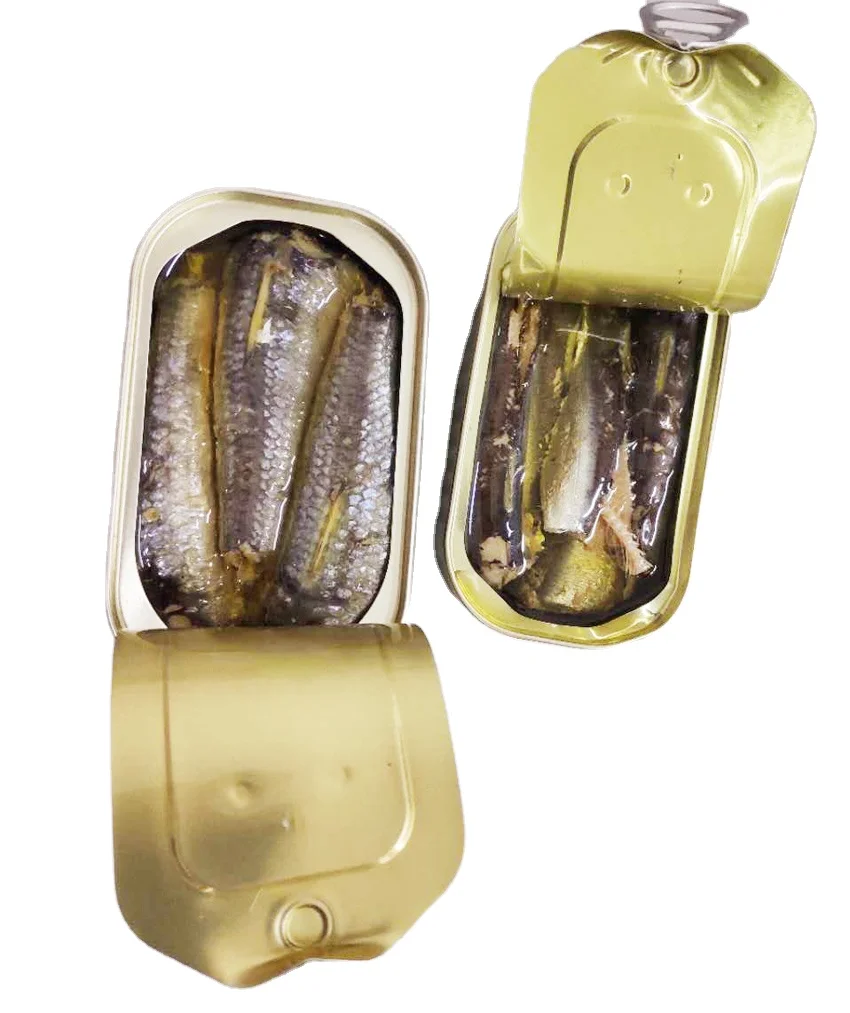 Canned Sardine fish in vegetable oil 125g club cans