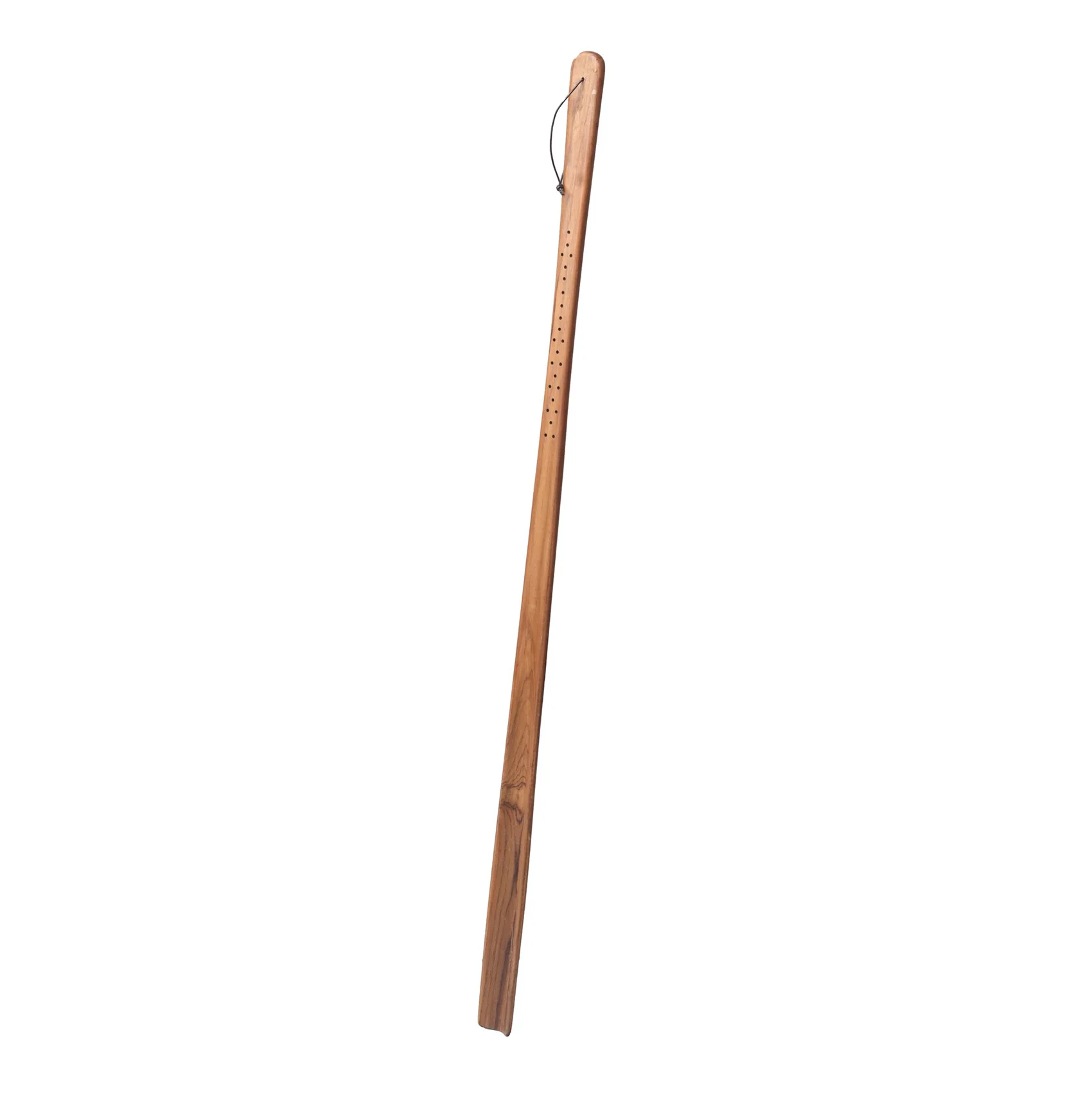 Handmade long wooden shoehorn with ergonomic handle Customized wooden shoehorn for elderly comfort Natural customized