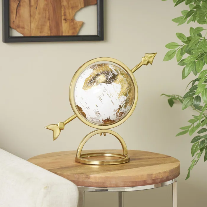 2024 Fresh Finishing Office Decor Indoor And Library Design Globe  Gold Colored Design Globe