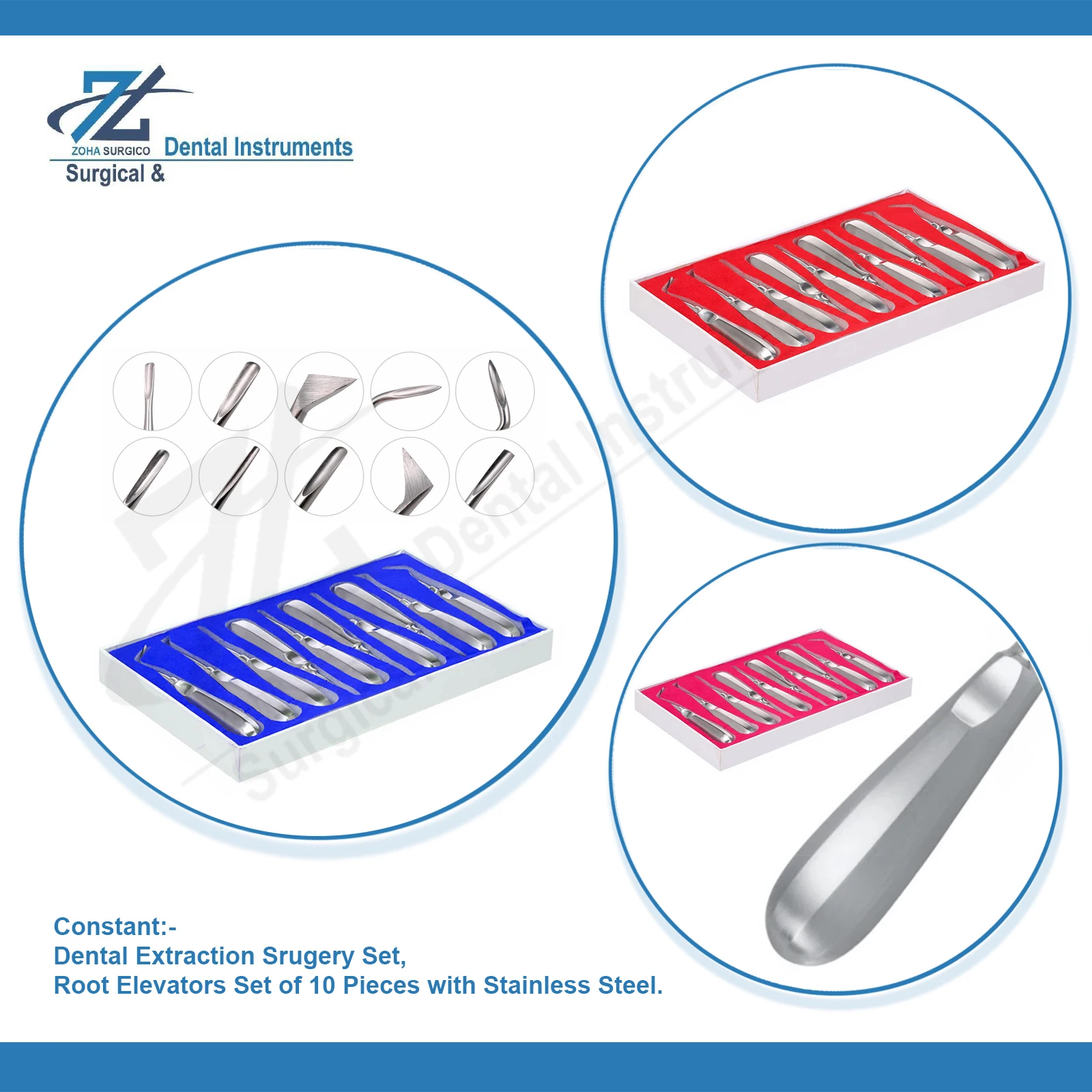 Набор из 10 корневых лифтов