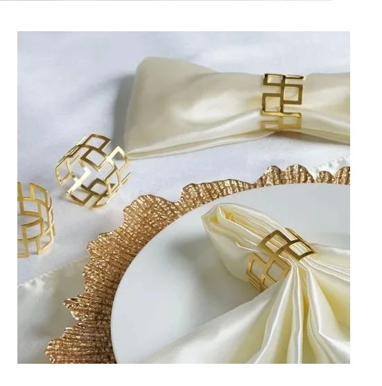 Botanical Napkin Rings High Quality Silver Decorative Napkin Ring Table Decoration for Parties Wedding Receptions Family Indian