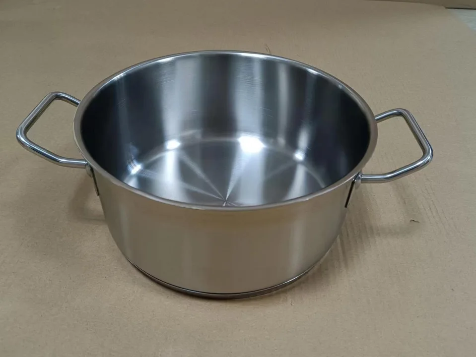 Eagle Catering 8 QT Heavy Duty Stainless steel Tri-ply Aluminum Clad Casserole Commercial Kitchen Stock Pot