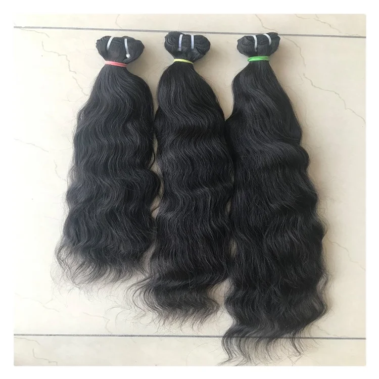 Huge Sale of Excellent Quality Raw Unprocessed Temple 20' Wavy Bundles Remy Human Hair Extensions for Bulk Purchasers