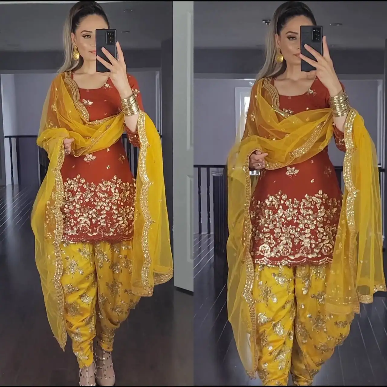 new fashion punjabi suit salwar kamiz for woman with full Embroidery work salwar kamiz by meetali creation