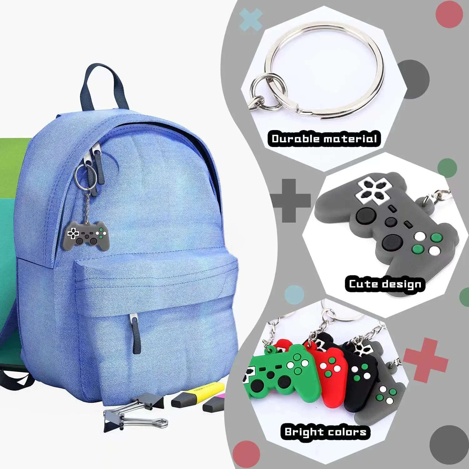 Wholesale Hot Sale Custom Popular Design Promotional Personalized Bags For Kids PVC Key Rings Rubber Making Machine Key Holder