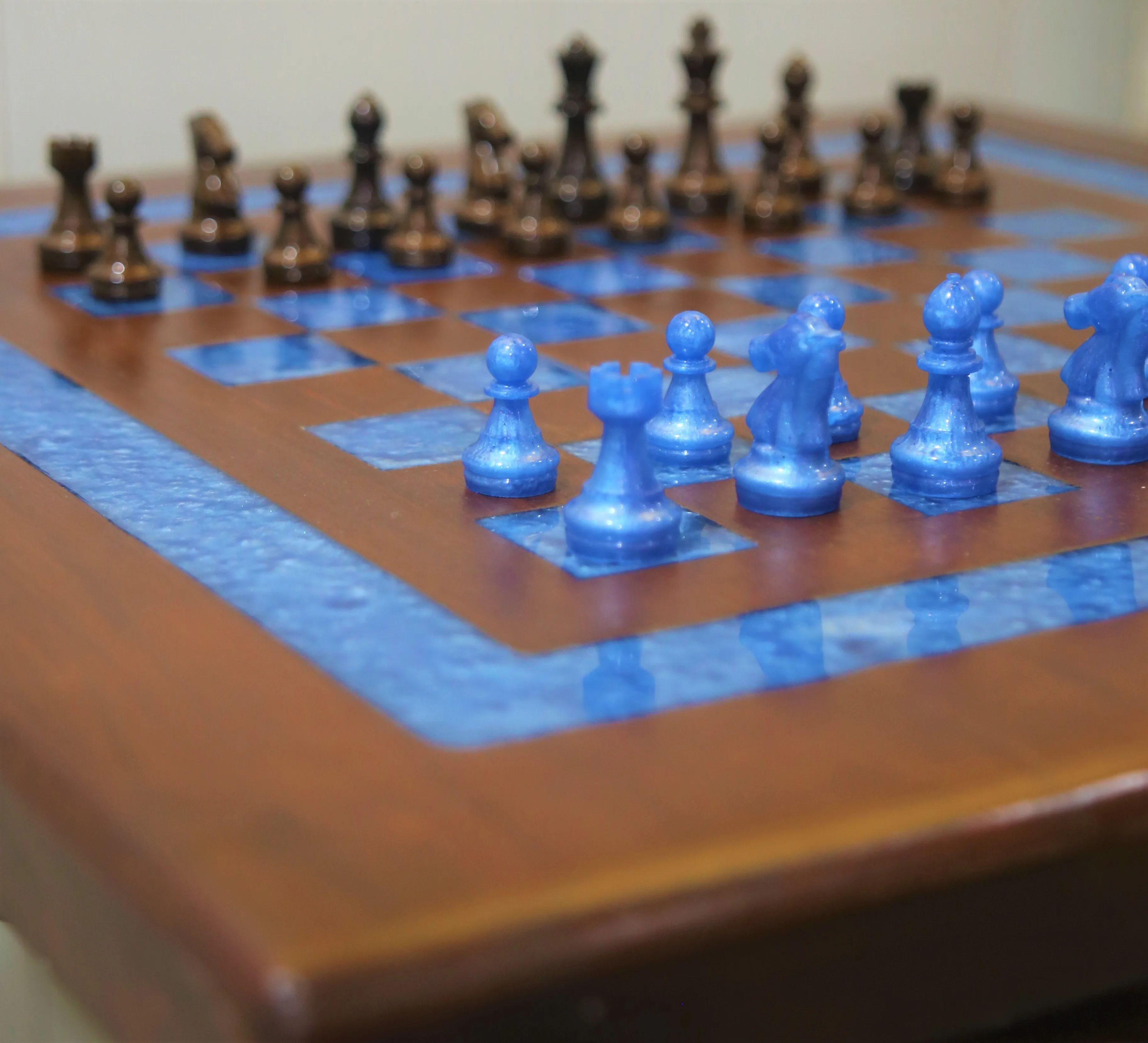 DM317 Amazon Hot Sale International Epoxy Resin Chess Board best quality chess set game board