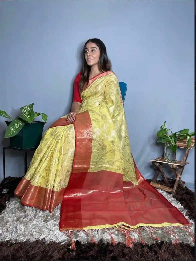 Indian Women Sari Pure Silk Sarees
