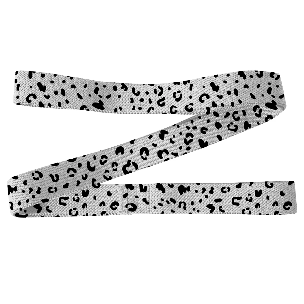 Leopard Pattern Hip Exercise Booty Bands Durable Elastic Home Exercise Resistance Bands Poly Bag Net Carry Bags Lets Train