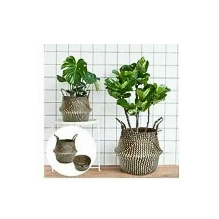 Seagrass Basket Good Price With Handles Decoration Handicraft Custom Size Made In Vietnam Manufacturer