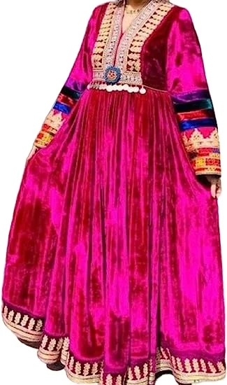 Tribal ethnic vintage kuchi dress, Afghan/Pakistan Kuchi party traditional multi color Dress Kochi Dress 3032
