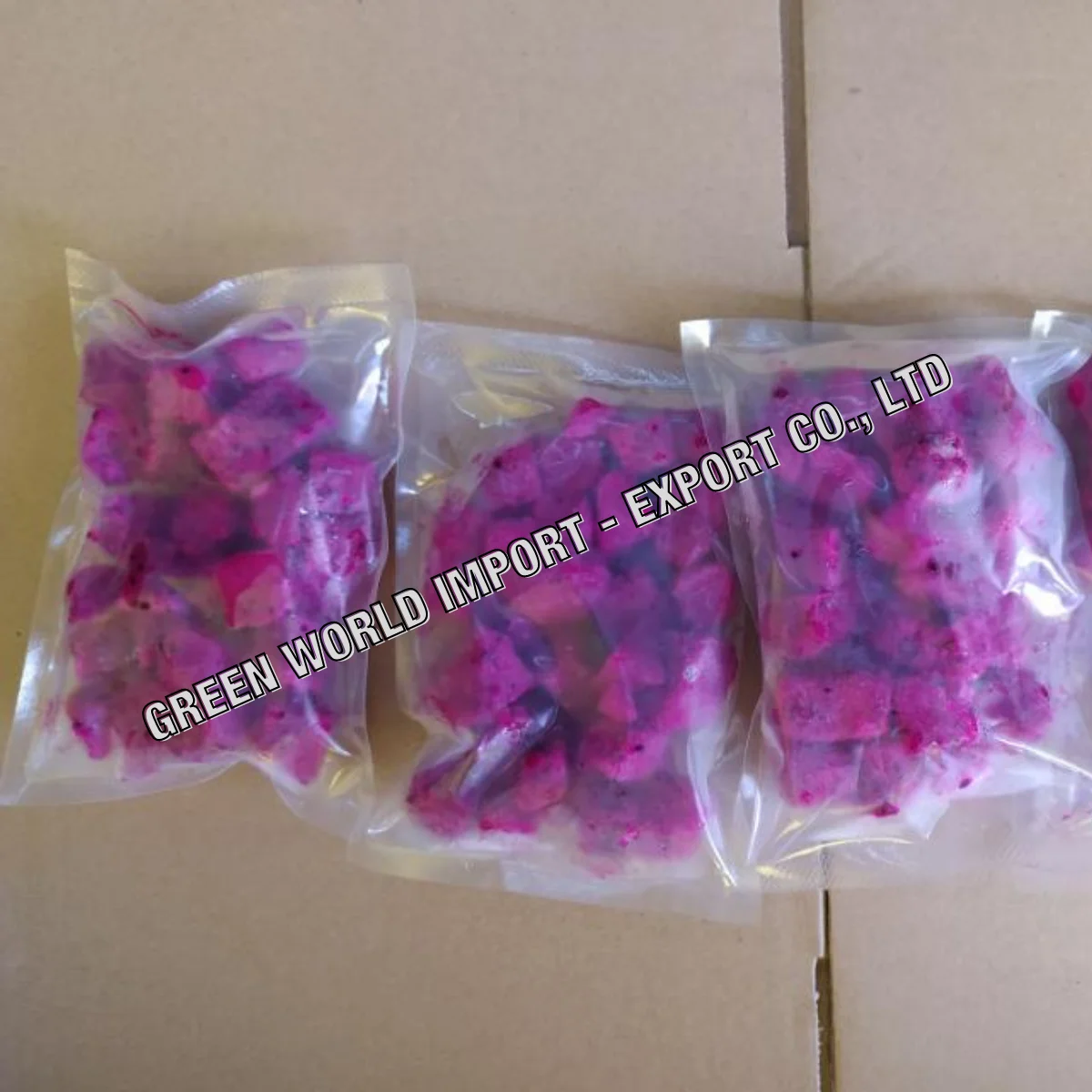 Organic Frozen Dragon Fruit High Quality IQF Pulp from Vietnam Whole and Diced Best Price This Month in Carton Packaging