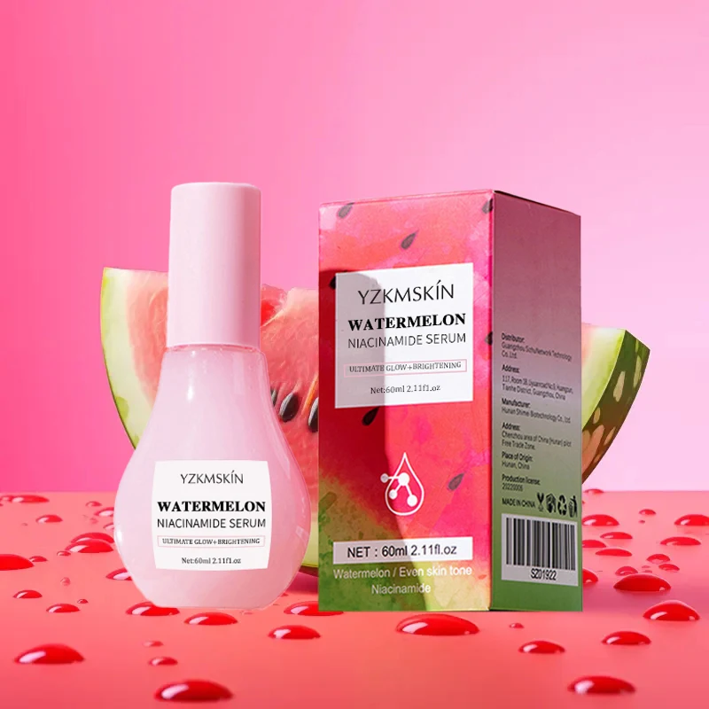 custom whitening brightening moisturizing serum Hyaluronic Acid Pore Shrinking watermelon glow niacinamide dew drops face serum