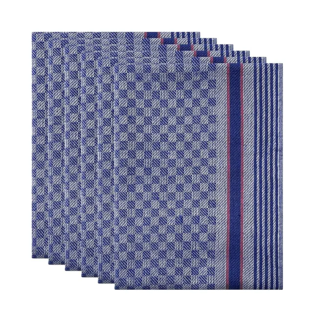 Factory Price 100 Cotton Dobby Weave Chess Kitchen Towels Customized Label Multi-color Kitchen Napkins