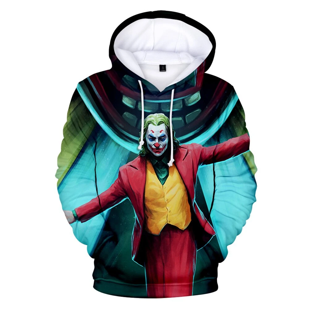 2022 Best Quality Breathable  custom design with own brand name Polyester Men Hoodie Joker Design Sublimation Men Hoodies