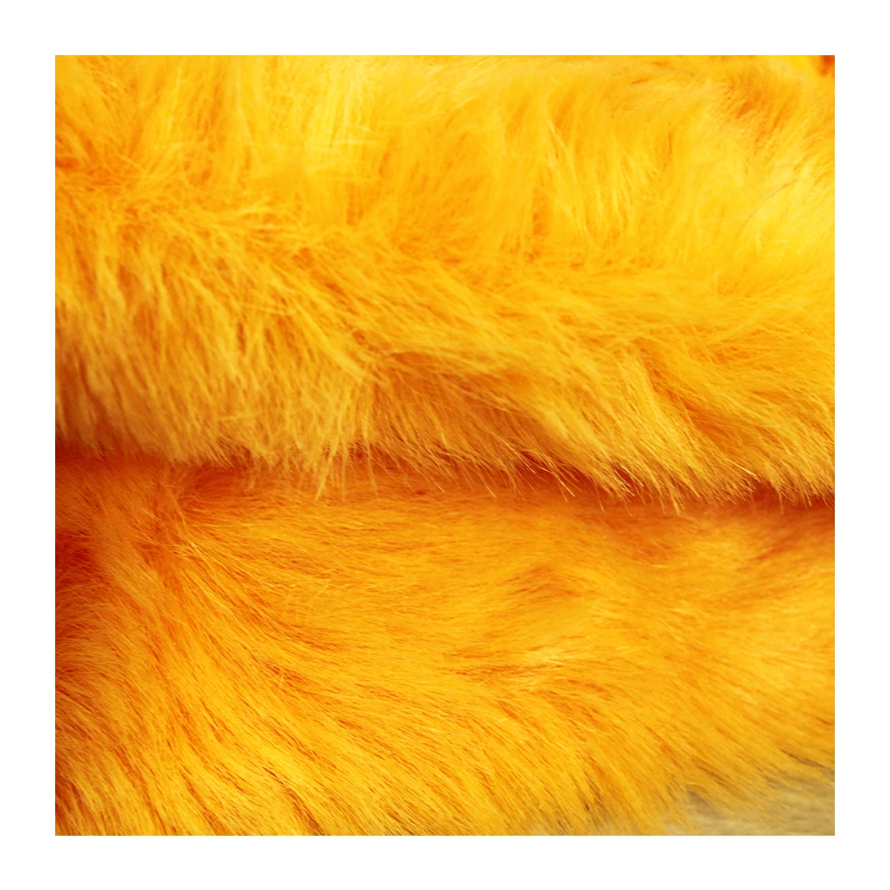 Bright Color 100% Acrylic Long Pile Faux Fur Fabric Customized Toy Acrylic Material for Clothes Collar Bag Shoes