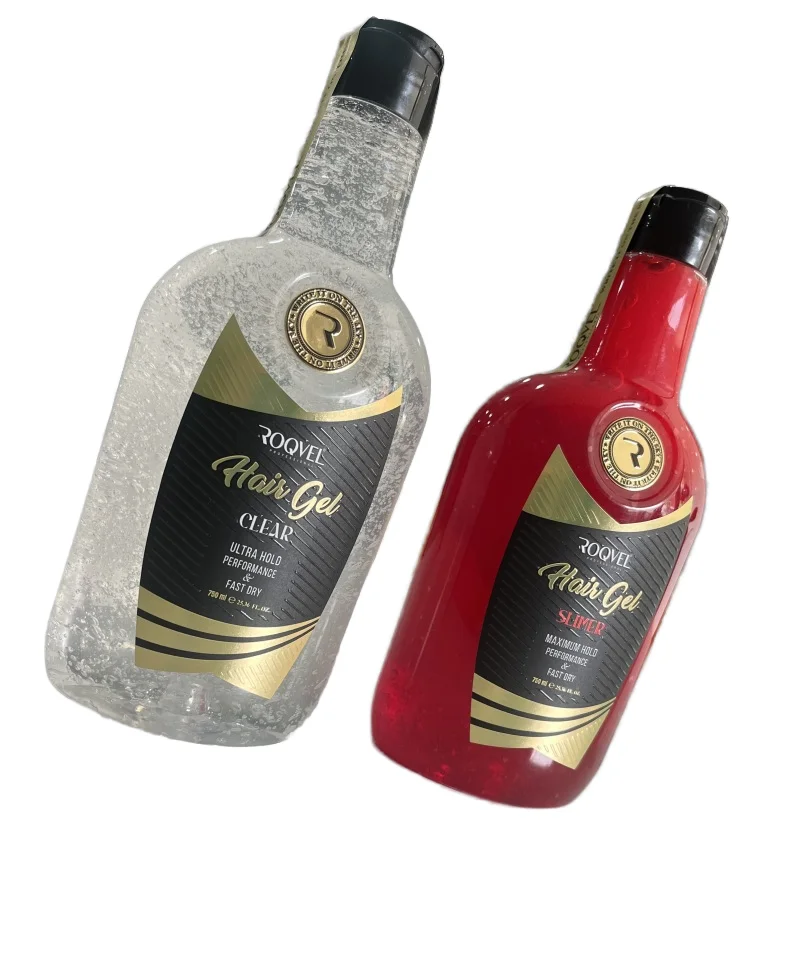 Barber Use Long-Lasting Unisex Hair Gel Strong Hold Edge Control for Curly Hair Professional Styling with Shine OEM Customized