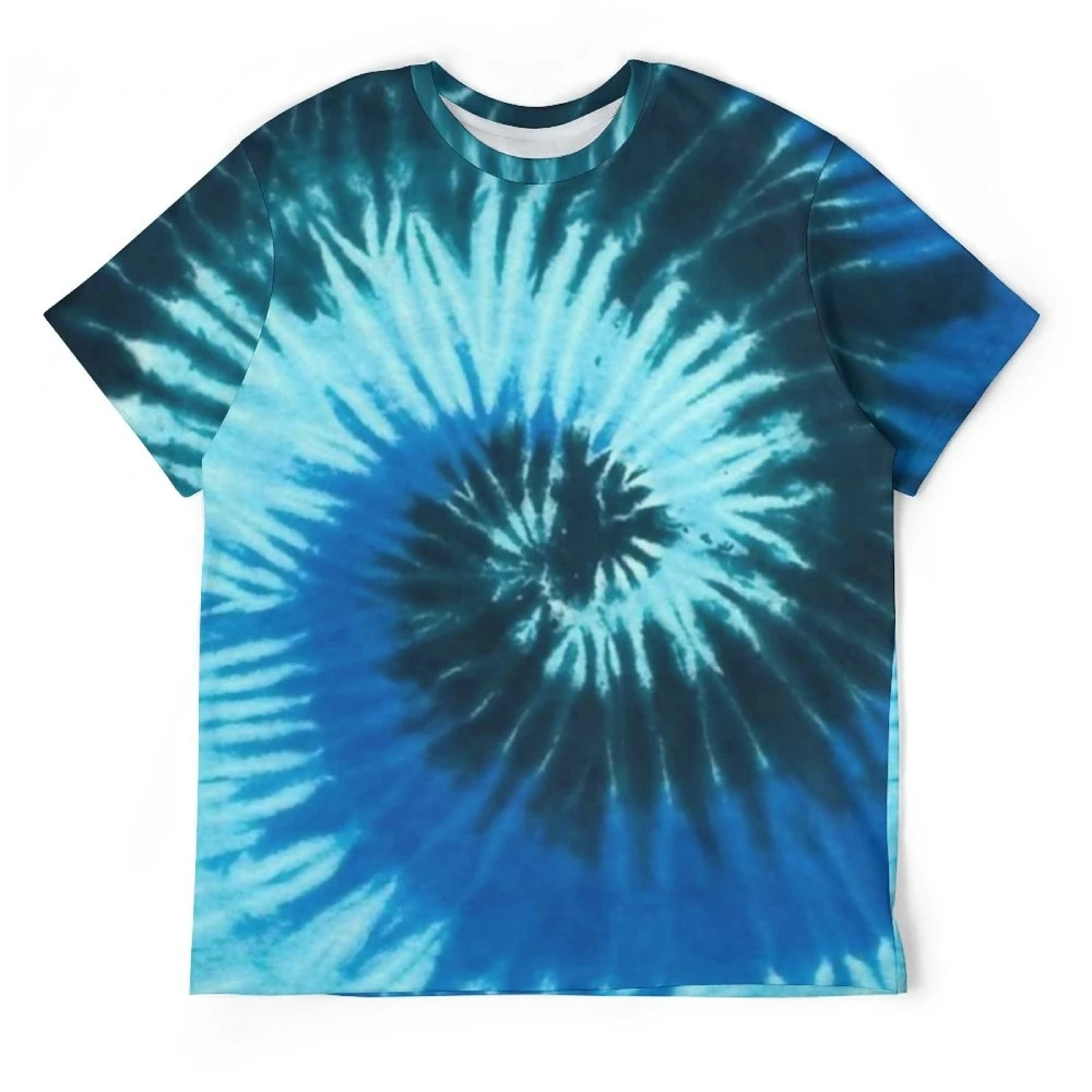 220 Gms High Quality Custom Color Fashion Street Style Tie Dye Printing 100% Cotton T shirt Men