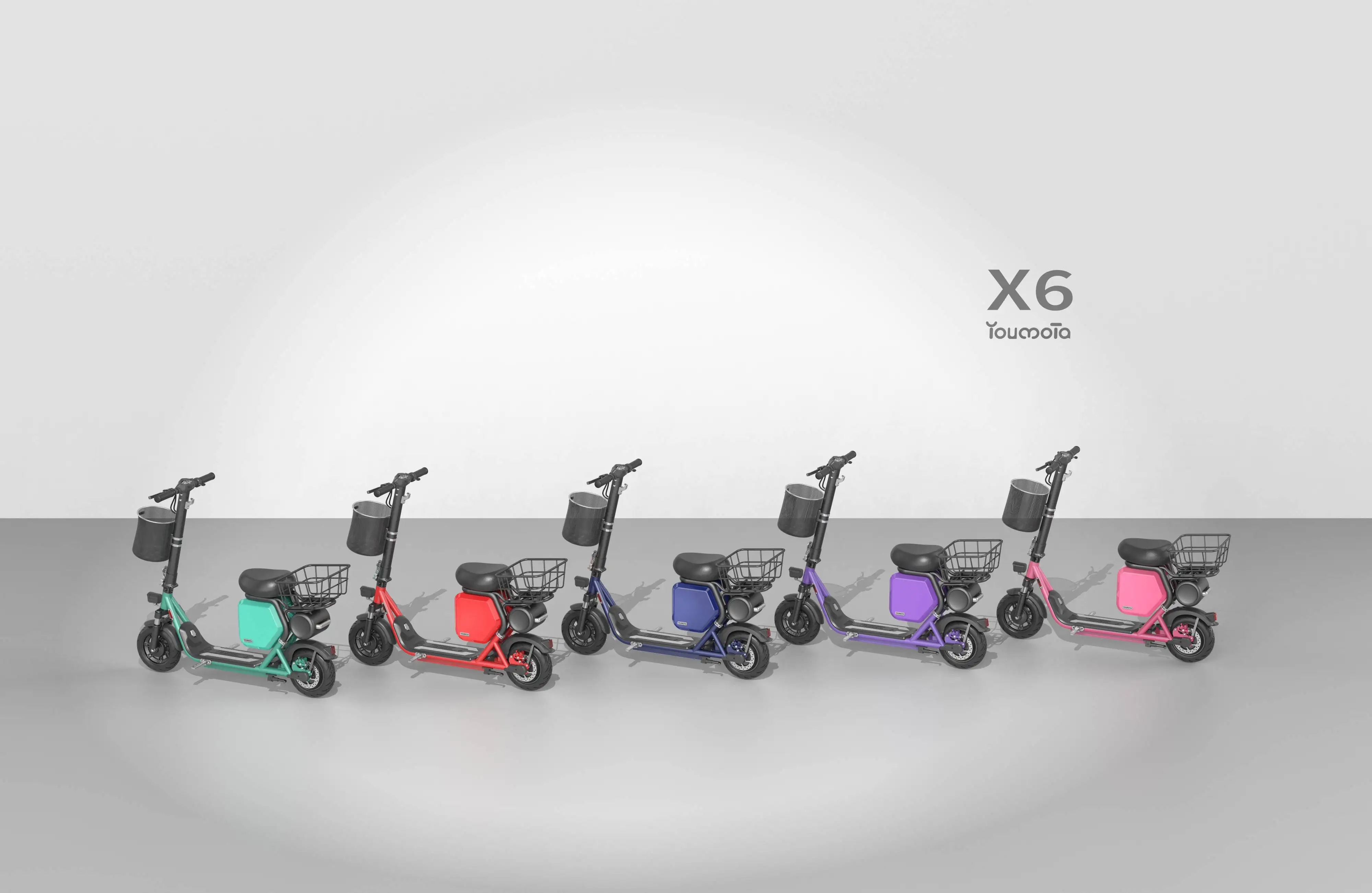 Electric Scooter With Seat Two Wheels OEM Power Time Charging Color 25km/h E-Scooter for adults