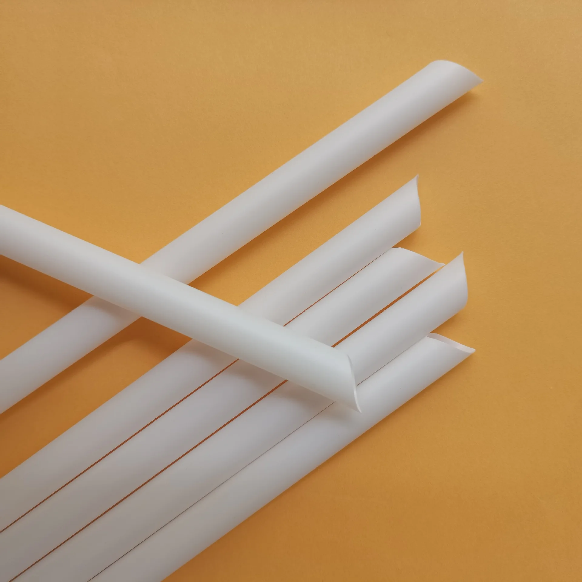Wholesale Customizable   Disposable Biodegradable PLA Straw Individual Wrapped  Straw for Boba Tea