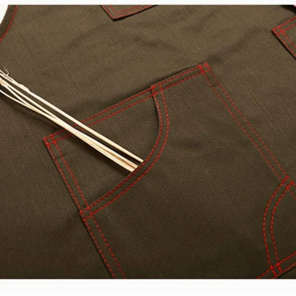 Barber apron high quality leather personalized with your logo perfect barber gift in Black Gray Red Green Yellow variation