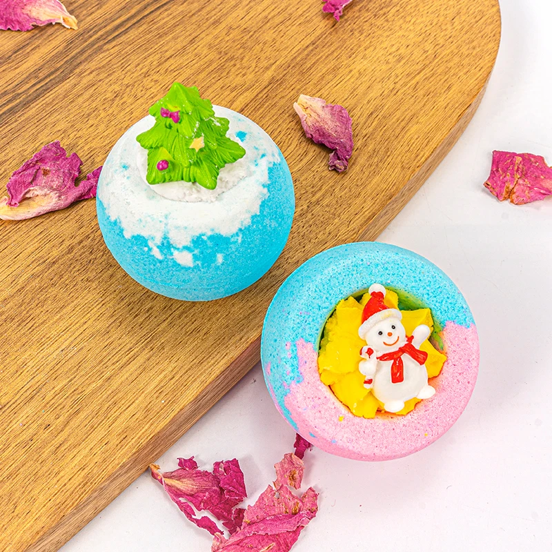 Wholesale Luxury Kids Body Care Relaxing Dog Bathbombs Fizzi Cbd Bubble Fizzy Organic Bath Bomb With Toys Inside Gift Set
