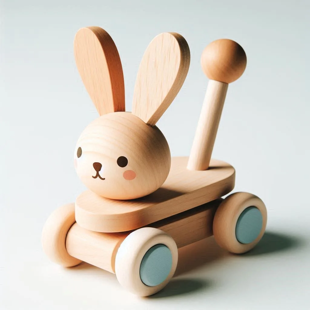 Handmade Wooden Toddler Walker Designed for Safe Early Steps and Creative Play