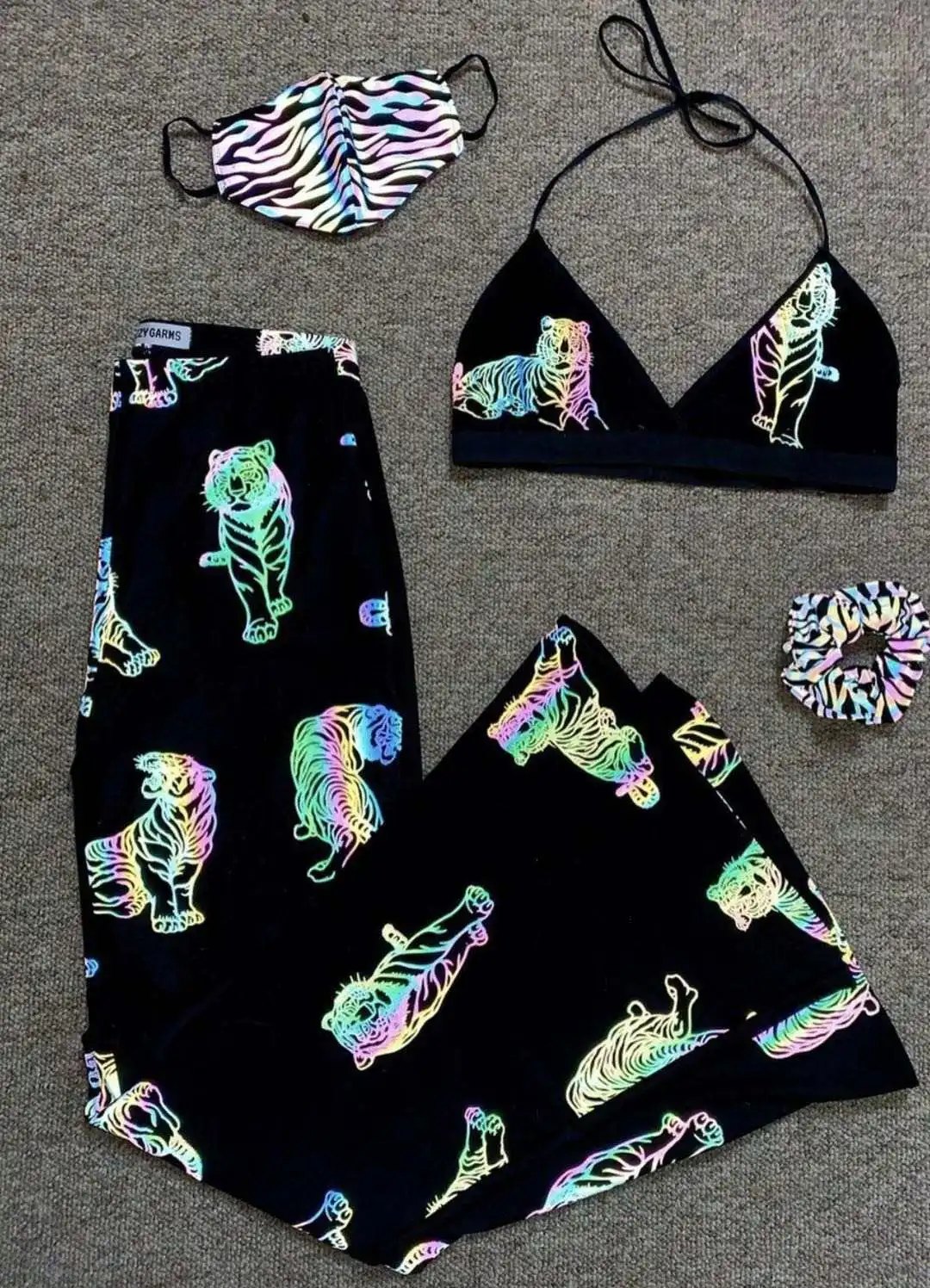 Rainbow reflective clothing fabric brocade fabric 100Polyester Fabric garments manufacturer