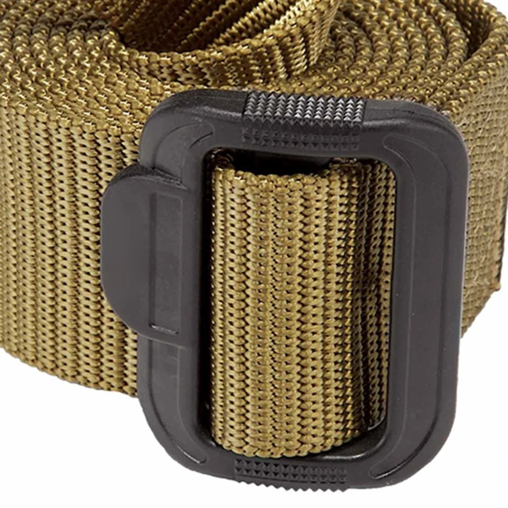 Hot Selling Combat Tactical Belt Outdoor Survival Durable and Heavy Duty Nylon Tactical Belt with 2 tool Pouch